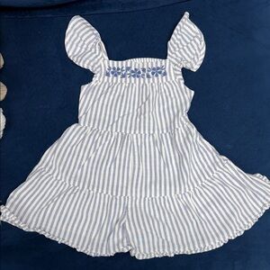 Carter's Striped Blue and White Kids Dress